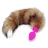 DOMI Funny Adult Sex Products New Romance Fox Tail Sexy Silicone Butt Plug S181013096077927