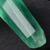 Sällsynta sex prismatiska gröna fluoritkristallläkemedel Healing Wand Gemstone Rökning Pipe Tobacco Pipe Handpolerade Naturliga fluoritrör