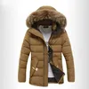 Erkekler kaşmir palto ince ceketler artı boyutu moda kış pamuk ceket kalın sıcak dış giyim parka kapüşonlu kürk yaka ceket