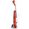 Musikinstrument 4/4 Akustisk Matt Violin Med Case Bow Rosin Strings Axel Rest Tuner Naturlig för ålder 11