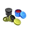 Aluminum Metal Smoking Herb Grinders Concave Dry Herb Grinder Diameter 63MM 4 Layer Aluminum Alloy Diamond Teeth Tobacco Grinder Miller