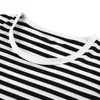 2018 neue Männer T-shirt Mode Oansatz kurzarm Slim Fit Schwarz und Weiß Plus Größe Gestreiften T-Shirt Mann Top t