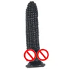 Maisform-Design-Dildo, Penis-Dong, neuer Stil, Sexspielzeug für männliche und weibliche Masturbation, großer Masturbator, Zauberstab, schwarzes Fleisch, lila C4564243