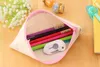 Leeg canvas rits potlood gevallen pen zakjes katoen cosmetische tassen make-up tassen mobiele telefoon clutch bag organizer za6069