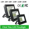 DHL UL FCC LED Floodlight 200W 150W 100W 60W 30W 15W Reflektor LED Flood Light Spotlight Vattentät Utomhus Vägglampa Trädgårdsprojektorer