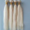 Elbess Har-European Vierge Human Hair Bundles 100g / Bundle 3 Bundles Light Blonde 613 Couleur Extensions de cheveux humains
