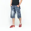 Casual Summer COOL Jeans da uomo Pantaloni Streetwear Hip-hop Larghi larghi Skate Stile skateboard Lunghezza al ginocchio Pantaloncini alla moda rilassati