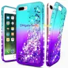 Para iphone 8 plus case glitter luxo líquido quicksand brilhante bling diamante phone case para iphone 8 8 plus iphone xs max