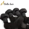 8A Brésilien Vierge Cheveux Humains Armure Trame Extensions Malaisie Péruvien Indien Vague De Corps Ondulé Naturel Noir 4pcs / lot Julienchina