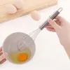 3 Tamanhos Manual Egg Beater Punho De Aço Inoxidável Silicone Egg Beaters Leite Creme Batedor de Manteiga Misturador Ferramenta Stiring c424
