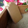 Kraft Paper Tag Head Label Festival Note DIY Blank Hang Tag Carte di carta Tag regalo Compleanno Bomboniere all'ingrosso