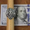 LINSION Enorme anello in argento sterling 925 con il Re del Leone Anello punk da motociclista da uomo TA128 Taglia USA da 8 a 153950992