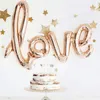Palloncini con lettere AMORE Palloncini foil siamesi Palloncini decorativi per matrimoni San Valentino romantico Palline con lettere d'amore Articoli per feste