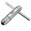 Freeshipping T-Handle Ratchet Tap Wrench with 5Pcs/lot M3-M8 Durable 3-8mm Machine Screw Thread Metric Plug Tap Machinist Tool Top Quality