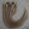 ELIBESS HAIRNew product Remy brazilian human seamless clip in extension hair 80gpiece 8pcs dark color and blonde color avaiable6870268