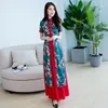 Ethnic Clothing 2pcs Cheongsam Dress Summer Girls Slim Traditional Chinese Clothes For Woman Long Qipao Q-161190z