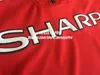 T-shirts de football de Fan David Beckham 1998 1999 98/99 Retro Camiseta Old Trafford Home Football rouge Tops Maillot de Foot Maglia di Calcio