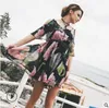 nouvelle tendance pas cher dames vêtements chine voir à travers la robe mini robe avec col en V robe de plage bohème pour les femmes