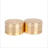 Zinc Alloy Gold-Imitating 3-Layer Gravering Cigarette Grinder 50mm kvarn