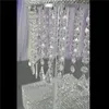 10 "ronds de luxe en cristal acrylique brins 2 niveaux support de gâteau de mariage de décoration de fête