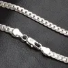 20 zoll 5mm Trendy Männer 925 Silber Halskette Kette Für Frauen Party Mode Silber Figaro Kette Halskette Jungen Zubehör