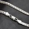 20 Inch 5MM Trendy Men 925 Silver Necklace Chain For Women Party Fashion Silver Figaro Chain Necklace Boy Accessories6464970