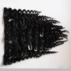 mongol kinky cabelo encaracolado Remy Do Cabelo Humano 7 pcs kinky curly clip in hair extensions