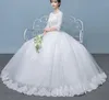 Real Photo Vintage Lace Up Ball Suknie Ślubne 2018 Dostosowany Plus Size Bridal Suknie Ślubne Darmowa Wysyłka