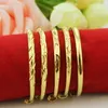 Brangles de bébé Sizze réglables belles bracelets brillant à l'or jaune haut 24k bracelet brillant pour bébés enfants