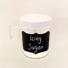 40st CHALKBOARD BLABLES JAR Bottle Klistermärken Hem Kökburkar Blackboard Stickers Multi Storlek Chalkboard Lables Tag