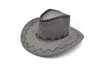 14 färger västra cowboy hattar män kvinnor barn brim kepsar retro sol visir riddare hatt cowgirl brim party hattar gga965