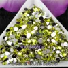 1000-10000pcs sac 2-6mm Citron Jaune Résine Cristal Strass FlatBack Super Glitter Nail Art Strass Décoration De Mariage Applique 149c