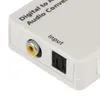 Analog R / L / RCA Ses Sinyali Dönüştürücü Adaptör Freeshipping Dijital Optik Toslink Koaksiyel