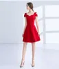 High-Quality White Red Ball Homecoming Gown A Shoulder In Spring And Autumn New Skirt Backless Cocktail Party Dress Zipper