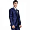 Настройка Slim Fit Classic Design Style Groom Tuxedos Men Paird и брюки Последние свадебные костюмы