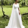 Prosty A-Line Formalny Prom Dress Z Wrap Elegancki Off Ramię Satyna Długość Piętro Długość Wieczorni Suknie Wspaniałe Arabia Kobiety Party Suknie