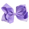 6 Big Grosgrain Ribbon Solid Hair Bows With Clips Girls Kids Hair Clips Headwear Boutique Hair Accessories