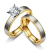 Stainless Steel diamond Ring Couple Rings New women Engagement Wedding Rings mens ring Fashion Jewelry