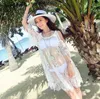 Verão praia cobrir vestido maiô wear roupa de banho rendas feminino beachwear cover-up sexy bikini envoltório saias