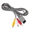 1.8m Audio Video AV-kabel Game Console Composiet 3 RCA Videokabel Koord Draad Hoofd 480P Hoge kwaliteit voor Nintendo Wii-console