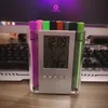 Multifunctional transparent holder office stationery gift clock display electronic almanac pen holder Pencil Cases