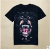 New Tide Brand Tshirt Couple Classic Evil Dog Head Printing T Shirt Round Neck Loose Short Sleeve T-shirt