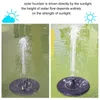 Pompa per fontana solare da giardino Pompe per acqua da bagno per uccelli da terra 1,4 W per piscina
