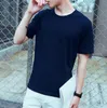 男性の半袖TシャツO-ネック夏の純粋な色ティー9色のファッションTシャツ男と女性