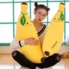 Dorimytrader Großes weiches Simulationsfrucht-Bananen-Plüschkissen, gefülltes Cartoon-Gelb-Bananen-Spielzeugkissen, Geschenk für Kinder, 80 cm, 31 Zoll, 3862525