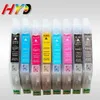 8 PC / SET, R2400 Auto Reset frytki do Epson Stylus Photo R2400 Printer T0591-T0599 Cartridge tuszem Stały chip CISS i Wkład