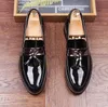 Män Läderplattform Skor Casual Moccasins Mens Tassel Slip-On Loafers Andningsbara Driving Men Flats Skor