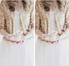 Bling Bling Paillettes À Manches Longues Rose Or Paillettes Vestes De Mariée 2018 Shrug Formel De Haute Qualité Manteaux De Mariage Boleros Accessoires De Mariage