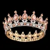 Pageant complet Circle Tiara Clear Autrichie Roinestones King Queen Couronne de mariée Crown Crown Costume Party Art Deco4468126989902