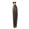 U Tips Pre Bonded Hair Extensions 16 "18" 20 "22" Remy Hair Keratin Mänskligt hår Straight Platinum U Tip Extensions